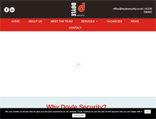 Tablet Screenshot of doylesecurity.co.uk